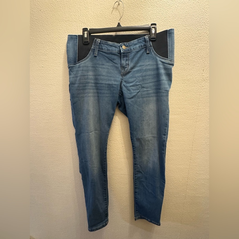 Isabel Maternity Blue Denim Jegging Skinny Jeans with Side Stretch